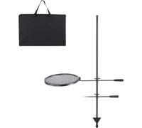 Barbecue pivotant – Portable – Grille à double couche – Capacité de 6 kg – Foyer extérieur