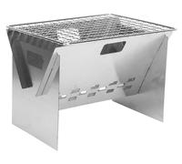 Barbecue pliable en acier inoxydable, mini-grill portable pour 1 à 2 personnes