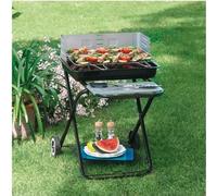 Barbecue pliant en acier noir 84x60x80 cm - Garden Friend B1072436
