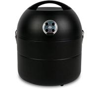 Barbecue portable au charbon de bois - Grill de table compact avec système de ventilation - Grille en acier, diamètre 29 cm
