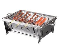 Barbecue portable au charbon de bois pour l'extérieur, avec un design pliable