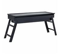 Barbecue portable de camping - vidaXL - 60x22,5x33 cm - Noir - Pliable - Grille amovible - Bac à cendres amovible