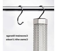 Barbecue portable en acier inoxydable de 30 cm - avec brosse et 2 crochets