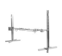 Barbecue pour cochon de lait en acier inoxydable tournebroche avec moteur réglable Set barbecue électrique BBQ Support de barbecue pour camping jardin rôtissoire