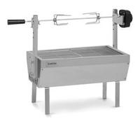 Barbecue pour poulet - Klarstein Sauenland mini - Broche pour poulet - Moteur 4W - Rôtissoire - Charge max. 12kg - Acier inoxydable Inox G