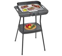 Barbecue sur pied et de table Clatronic | pour l'intérieur et l'extérieur | Barbecue électrique pour balcon | 2000 W | Barbecue de table électrique | Faible dégagement de fumée et d'odeurs | BQS 3842