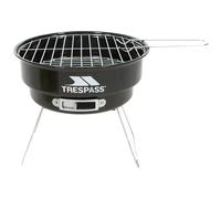 Trespass Barby Barbecue 2 Niveaux de Barbecue Portable pour Camping, extérieur, Jardin, Festivals avec poignée et Pieds Amovibles Noir 24 x 27 x 27 cm