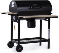 Barbecue XXL charbon de bois "King" - 95 x 63 x 105 cm - Noir