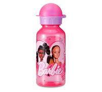 Barbie Bouteille d'eau de 370 ml pour enfants, école, crèche, voyage, bouteille fabriquée en matériau durable, réutilisable, sans BPA