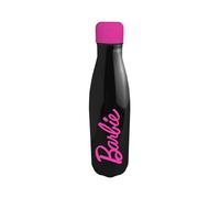 Barbie Bouteille d'eau Réutilisable, Bouteille Thermique Design en Acier Inoxydable pour Filles, Gourde d'eau de Voyage, Capacité 500 ml (Noir)