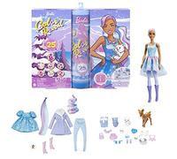 Barbie Calendrier de l'Avent Color Reveal Refresh 1 poupée, 3 animaux, 25 surprises Dès 3 ans