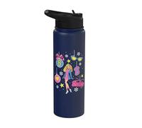 Barbie - Vacances - Ornement Barbie Diverses icônes et étoiles Stainless Steel Insulated Water Bottle