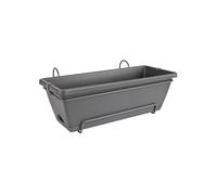 Barcelona Balconniere Allin1 50 - Noir - L 50 x B 28 x H 19 cm - Balconextérieur - 100% recyclé