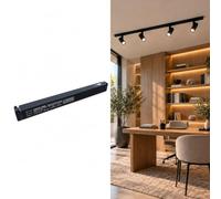 BARCELONA LED Alimentation 48V 200W Pour Rail Magnétique 10mm | Format Compact, Design Discret, Intérieur, Aluminium Et Polycarbonate, IP20, Entrée 170-265V AC, Installation Facile