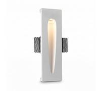 BARCELONA LED Applique Encastrable GOTA 1W Trimless 2700K | Plâtre à peindre, 80 lm, faisceau 38°, IP20, finition sans cadre, pour couloirs, hôtels et commerces