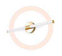 BARCELONA LED Applique LED Salle de Bain 8W 720lm IP44 60cm Or | 60cm, 8W 720lm, IP44 résistant à l’humidité, finition dorée, lumière neutre 4000K, aluminium, idéal miroir de salle de bain