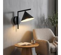 BARCELONA LED Applique LUSSY E27 Noir Design Minimaliste