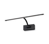 BARCELONA LED Applique Murale LED 6W pour Tableaux, Noir Aluminium, 2700K Blanc Chaud, Lampe Murale Orientable 120°, Éclairage Cadres, Œuvres et Décoration Intérieure IP20