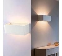 BARCELONA LED KARTIO Applique Murale 6W 590LM 3000K Blanche | Aluminium Mat, Lumière Chaude, Intérieur, IP20, 230V AC, SMD5730, 25.000H