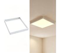 BARCELONA LED Kit Surface Panneau LED Backlight Eco 60x60 Blanc | Cadre en aluminium robuste, montage rapide au plafond, finition élégante, installation professionnelle, design extra-plat
