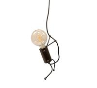 Barcelona LED LV418 Lampe suspension de plafond créative humanoïde vintage moderne Doll Art ampoule E27 pour chambre d'enfant, cuisine, bar, restaurant, café, paysager, noir