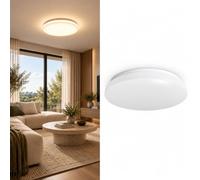 BARCELONA LED Plafonnier RGB+CCT 23W Avec Télécommande | Rond, 2400lm, 2700-6500K, Ø330mm, IP20, CRI80, Polycarbonate, Salon, Chambre, Chambre D’Adolescent