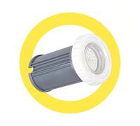 BARCELONA LED Projecteur LED Piscine 3W AC12V IP68 Submersible Ø94mm Blanc Chaud 3000K LED SMD2835 Lampe Piscine Sous-Marine Montage en Surface pour Piscine, Spa, Jacuzzi, Fontaine et Jardin