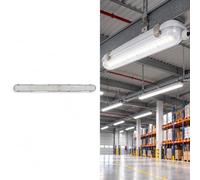 BARCELONA LED Réglette Étanche CCT 150 cm 45W IP65 | Polycarbonate, 6300 lm, 140 lm/W, 3000K 4000K 6500K, Sans Scintillement, Entrepôts, Garages, Ateliers