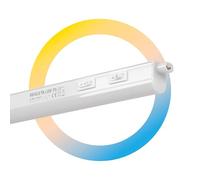 BARCELONA LED Réglette LED T5 4W CCT 30 Cm Sous Meuble | 480 lm, diffuseur opalin, 3000K 4000K 6500K, 325x27x30 mm, faisceau 130°, montage en saillie, IP20