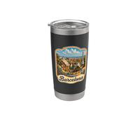 Barcelone Souvenir/Barcelone Gobelet isotherme en acier inoxydable double paroi