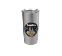 Barcelone Souvenir/Barcelone Gobelet isotherme en acier inoxydable double paroi