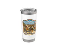 Barcelone Souvenir/Barcelone Gobelet isotherme en acier inoxydable double paroi