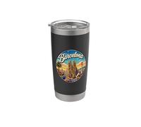 Barcelone Souvenir/Barcelone Gobelet isotherme en acier inoxydable double paroi