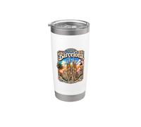 Barcelone Souvenir/Barcelone Gobelet isotherme en acier inoxydable double paroi