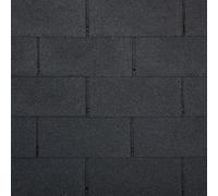 Bardeaux bitumineux TRIO T-BLACK, couleur noir - bitume toiture