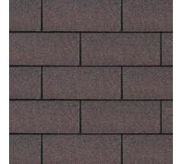Bardeaux bitumineux TRIO T-BROWN, couleur marron - bitume toiture