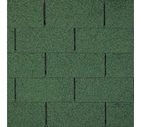 Bardeaux bitumineux TRIO T-GREEN, couleur vert - bitume toiture
