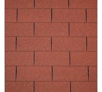 Bardeaux rectangulaires en bitume Easy Shingle® - rouge 2 m²