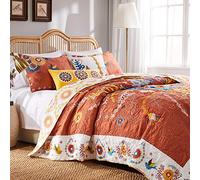 Barefoot Bungalow Greenland Home Fashions Topanga Parure de lit, 3 pièces, Multi, King