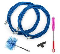 BARETTO Flex | Kit de ramonage poêle à granulés | Conduit de fumée Ø 80 mm | Longueur 6 m | Hérisson articulé | Raccord M12