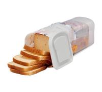 Barfeery Boîte à Pain Transparente en Plastique pour Conserver Les Toasts Frais avec Couvercle, Bac à Pain, Récipient de Stockage du Pain, A