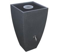 Baril d'eau de pluie angulaire MODENA 200 litres anthracite