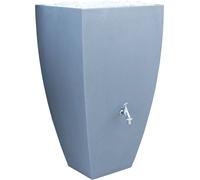 Baril d'eau de pluie angulaire MODENA 200 litres gris