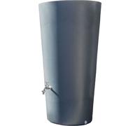 Baril d'eau de pluie gris RAINBOWL FlOWER 150 litres plantable