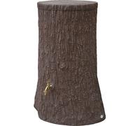Baril d'eau de pluie tronc d'arbre LITTLE EVERGREEN 250 litres brun