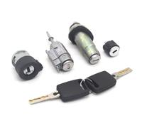 barillet de contact 4D0905855G 4B0905851B Compatible Avec A6 C5 B4 1.9TDI Ensemble Complet De Serrures, Interrupteur D'allumage, Cylindre De Baril De Serrure De Coffre De Porte Gauche(SET)