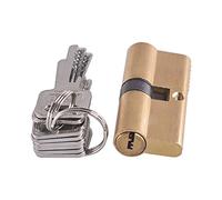 Barillet Porte d'entrée,Cylindre Serrure Pure Copper AB Verrouiller Core 115mm Cylindre AB Touche Anti-Theb Entrée Entrée en laiton Serrure à verrouillage de marbre simple rangée (Color : 1pcs 115(32