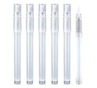 Barils de marqueurs vides transparents, rechargeables, 6 pièces, stylos à pointe de pinceau en PP pour la prise de notes, plans de croquis créatifs, bureau d ' enseignant, tâches de arils de