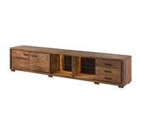 BARK N° 116 Meuble TV en bois d'acacia - laqué - naturel 235x40x47