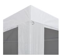 BARNUM Blanc - LEMON®Tente de réception Pliant/Tonnelle de fête - ANTI-UV - avec 6 parois en maille 4 x 3 m - J2425513